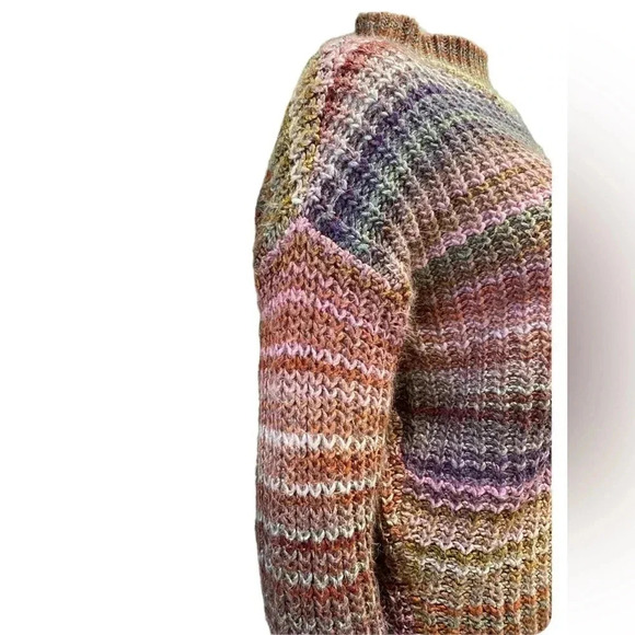 Ruby Moon Knit  Multi Coloured Turtleneck Sweater Size Small - Picture 4 of 10